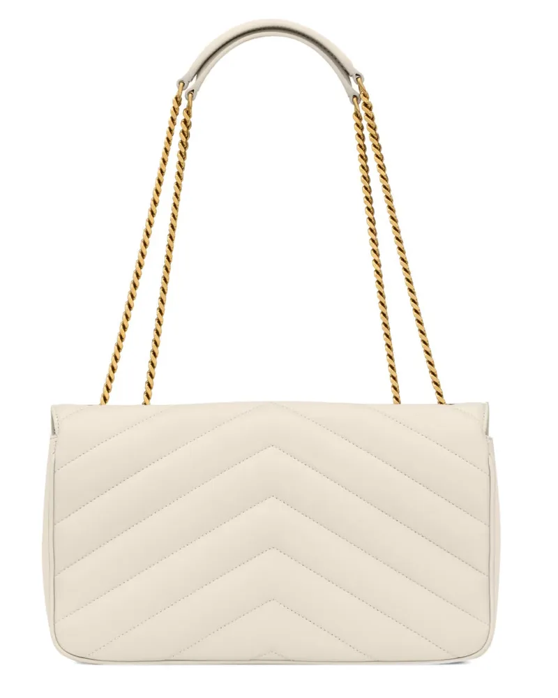 Saint Laurent Women's Shoulder Bag Loulou White White