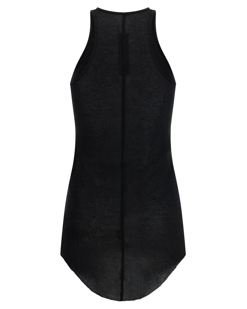 Rick Owens Women's Black Viscose Tank Tops Black