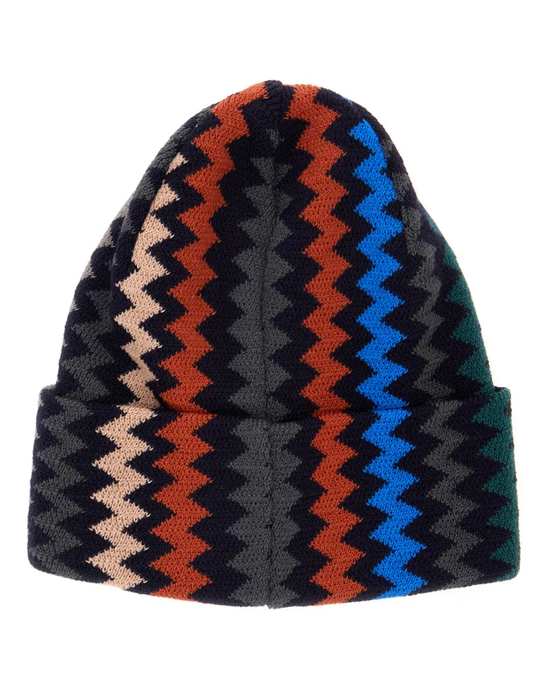 Missoni Men's Beanie Black Acrylic Hat Black