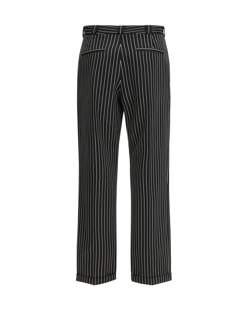 Tom Ford Women's Black Wool Casual Pants Black