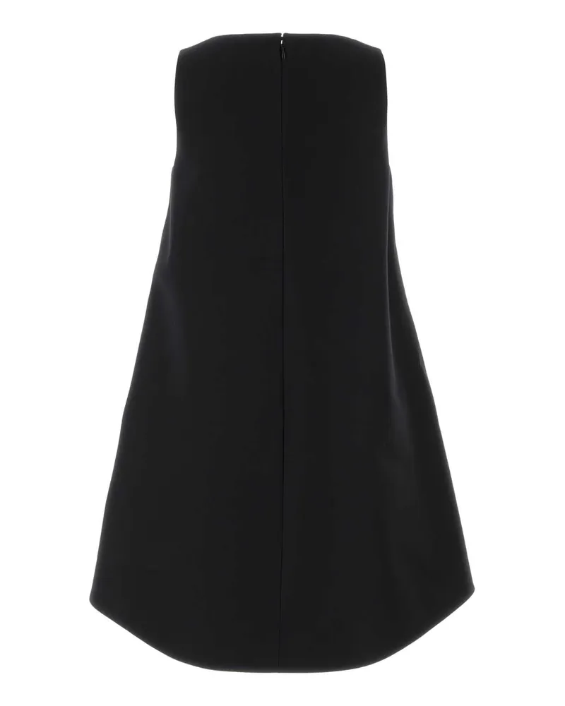 Balenciaga A-Line Wool Dress — Black Black