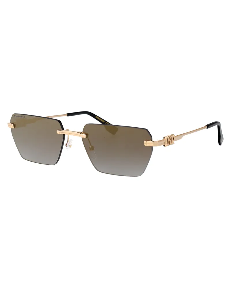 Dsquared2 Men's Sunglasses D20102-S Gold-Black Metal Gold/black Gold
