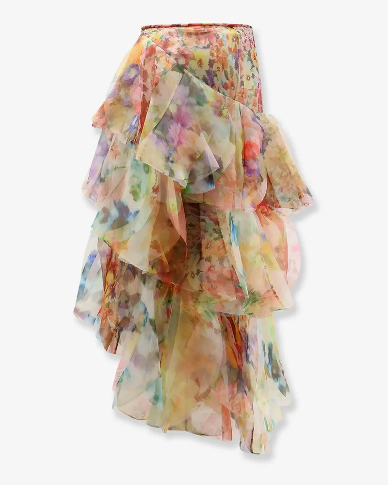 Zimmermann Women's Maxi Skirt Luna Multicolour Polyester Multicolor