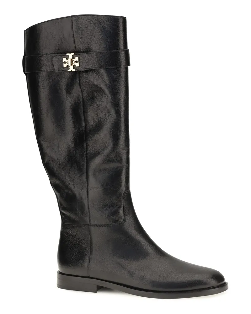 Tory Burch T Lock Riding Boot — Black 
