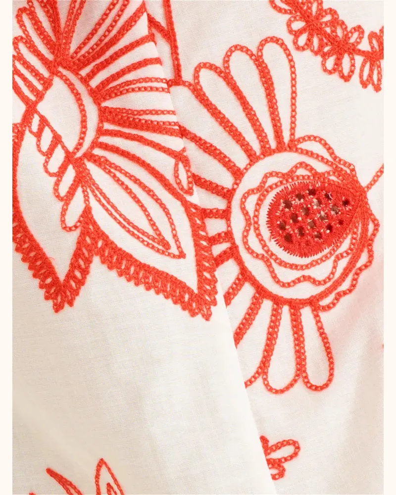 Eres Women's Floral-Print Dress Ss26 W Cream