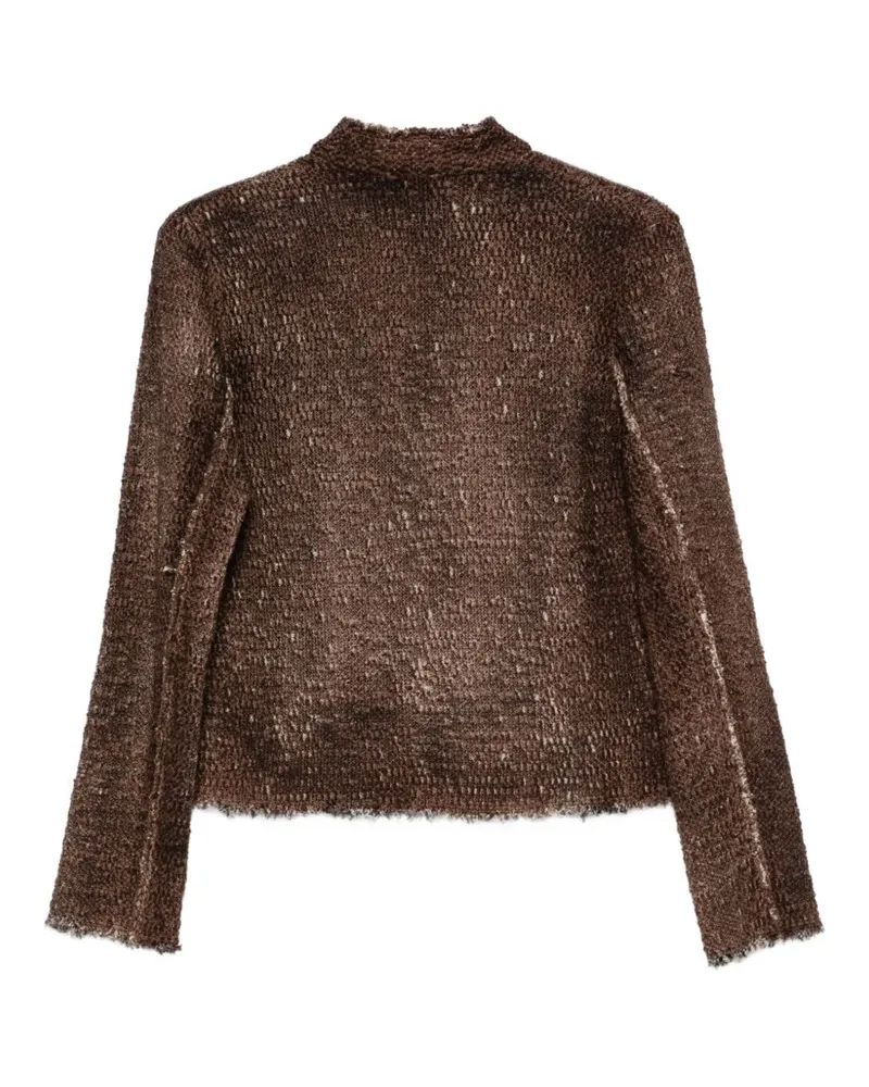 Avant Toi Wool Bouclé Jacket — Brown Brown