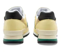 Leather and Mesh Sneaker — Yellow