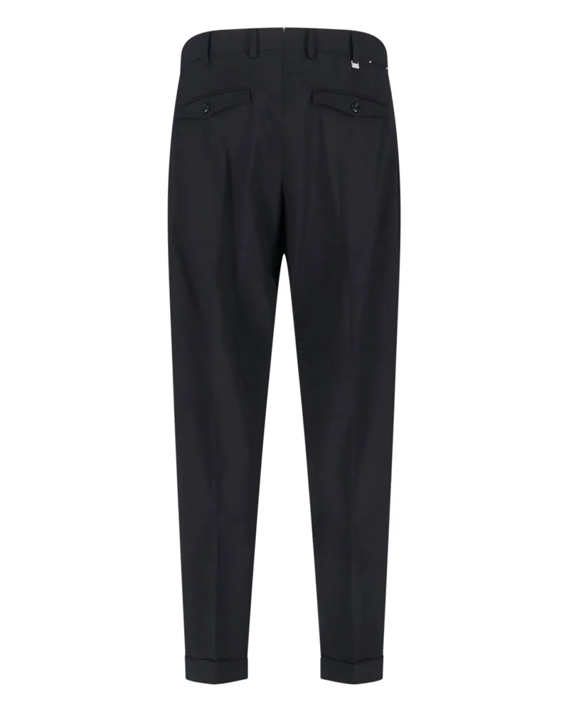 PT TORINO Men's Trousers Black Virgin Wool Black