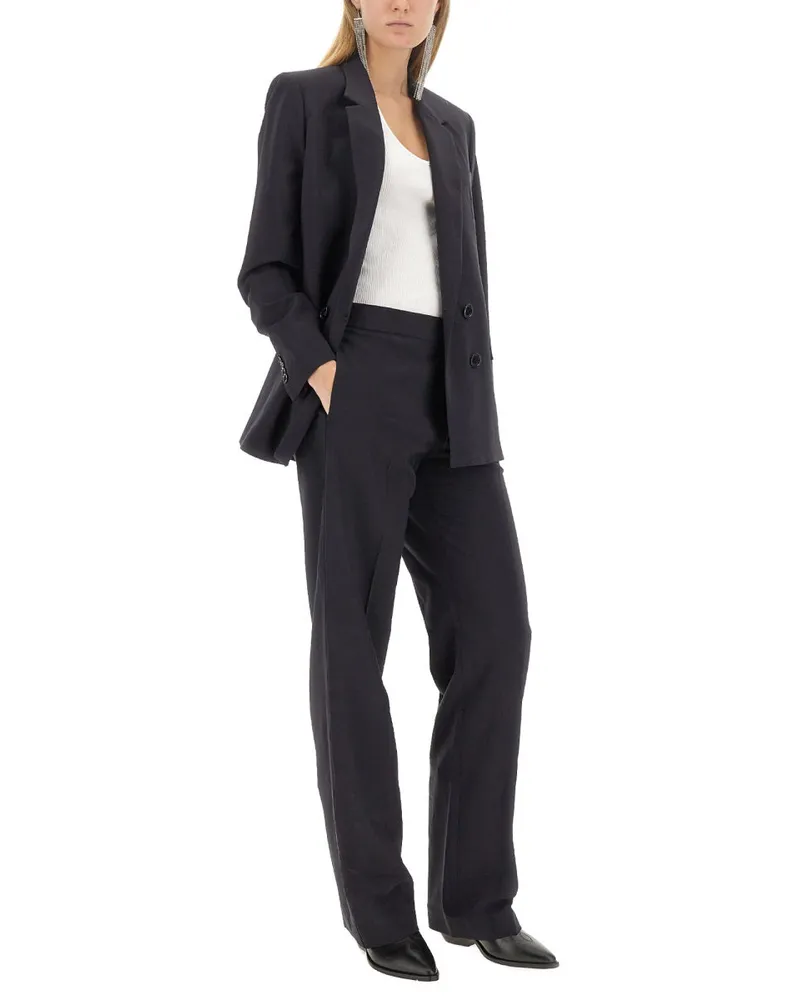 Isabel Marant Double-Breasted Viscose Jacket — Black Black