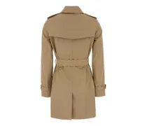 Women's Beige Gabardine Heritage Kensington Trench Coat Honey