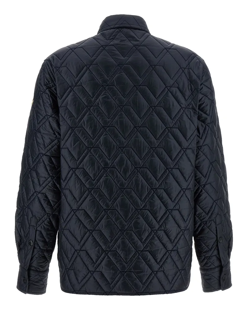 Moncler Women's Blue Polyamide Shell Jacket Clothing Blue