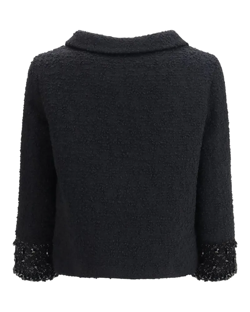 Valentino Garavani Women's Tweed Virgin Wool Jacket Nero Fleece Wool; Polyamide Black