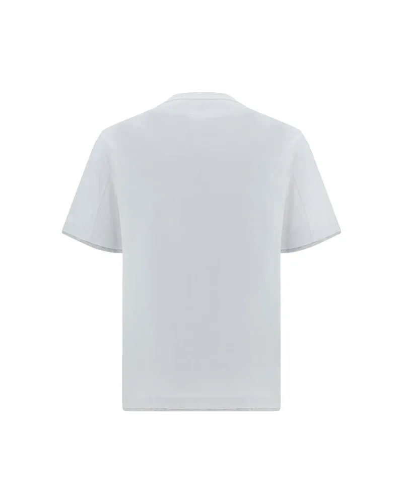 Brunello Cucinelli Men's White Cotton T-Shirt White