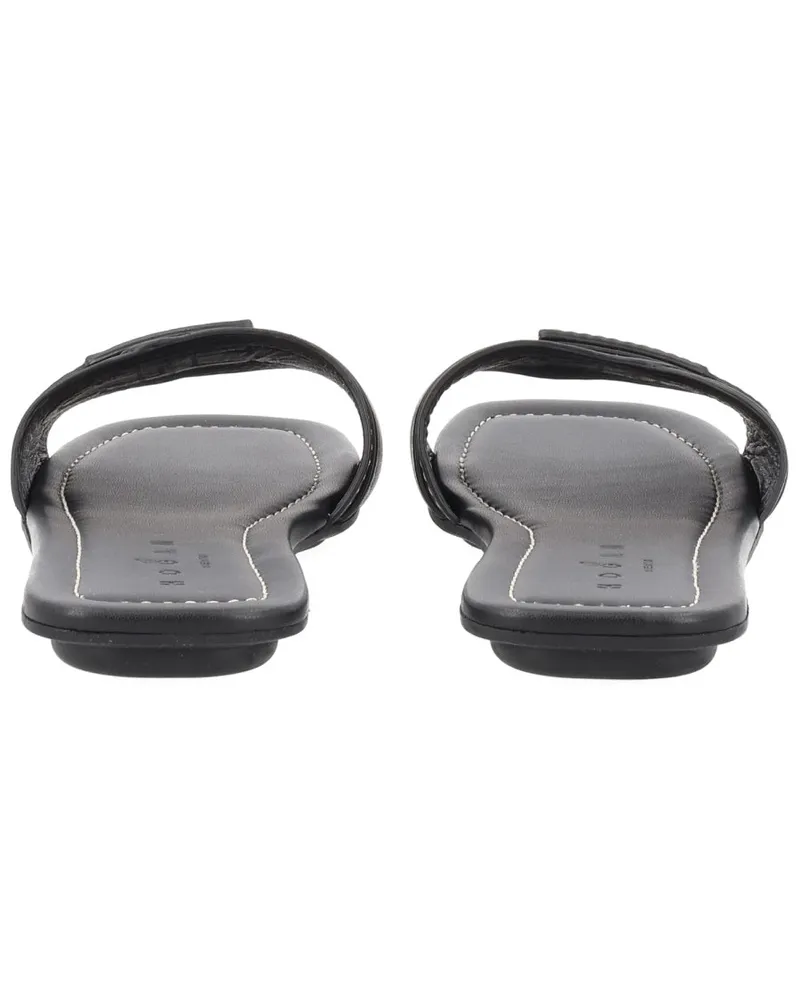 Hogan Flat Sandals — Black Black
