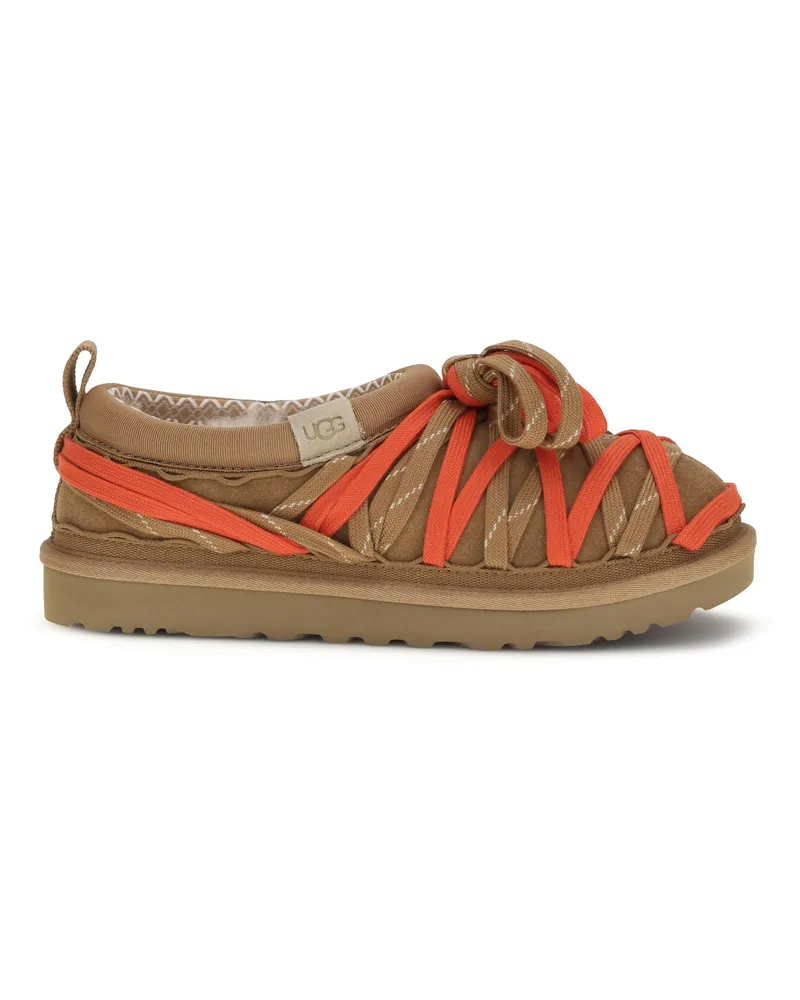 UGG Men's Sandals Tasman Lace Chestnut Upper Suede Chestnut