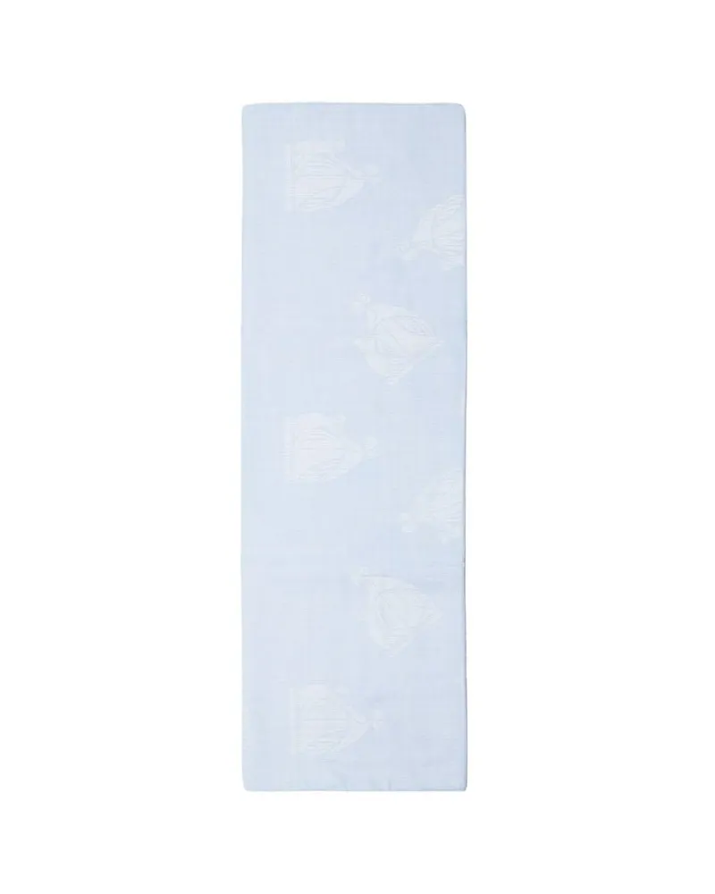 Lanvin Women's Scarf Light Blue Modal Accessories Virgin Wool Blue