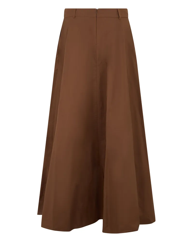 Max Mara Women's Skirt Dark Honey Polyester Brown