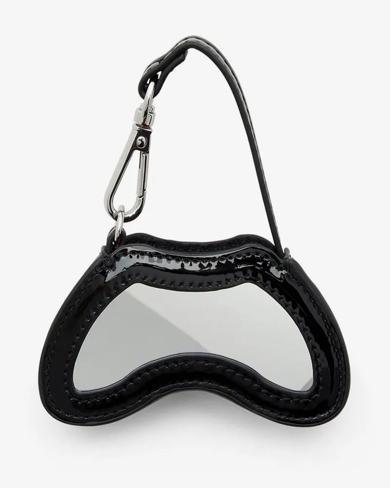 Diesel Women's Keychain Play Charm Black Pvc Hair Accessories Black