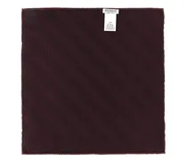 Chevron Jacquard Silk Pocket Square — Burgundy
