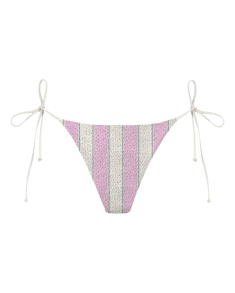 MC2 Saint Barth Crinkle Polyamide Bikini Bottom — Pink Pink