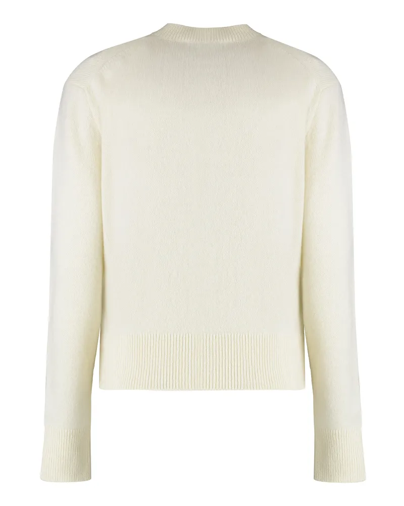 Kitsuné Women's Cardigan Merino Wool Cream Cardigans Sweater Cream