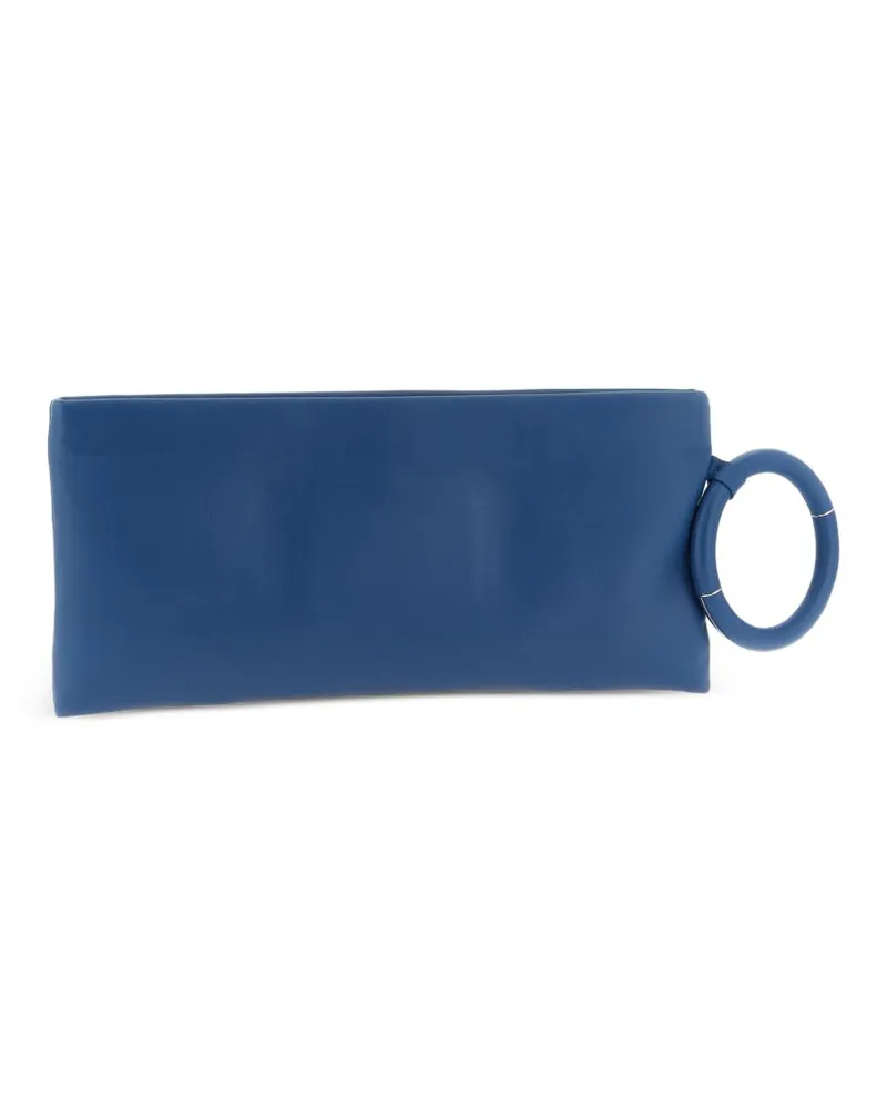 Tom Ford Women's Clutch Aura Blue Sheepskin Bags Blue