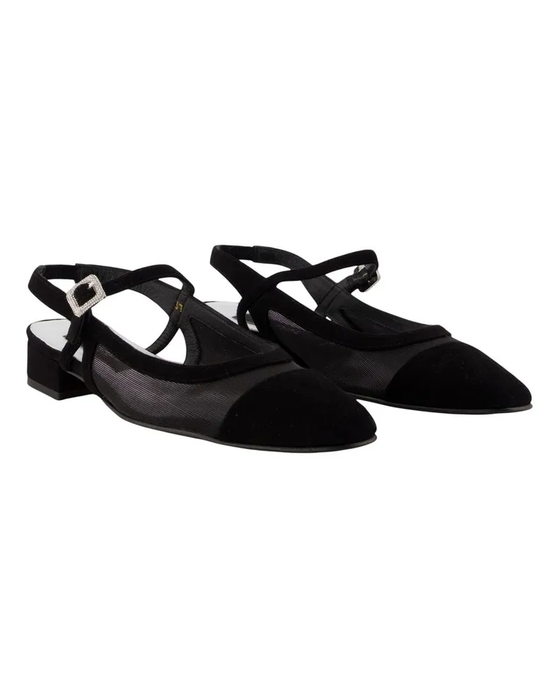 Carel Women's Oceanight2 Ballerina Flat Shoes -  Leather Black Flat-Shoes Black