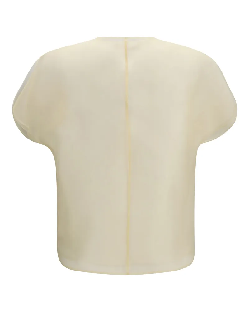 KHAITE Briar Blouse — Beige Beige