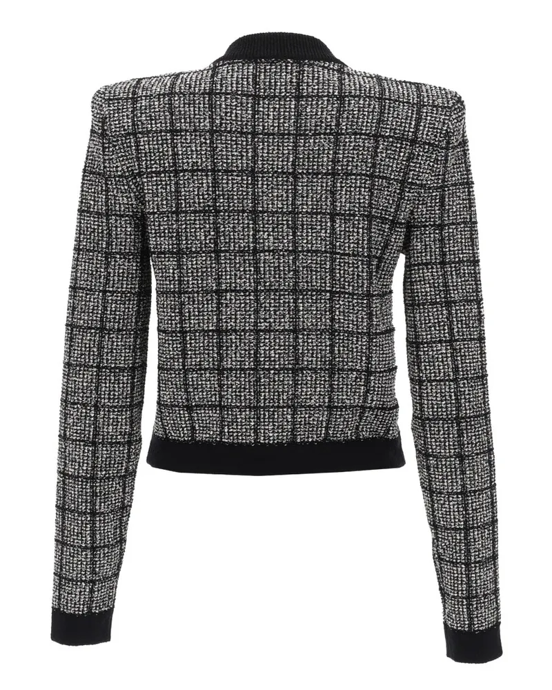 Balmain Jewel-Button Cardigan — Black Black