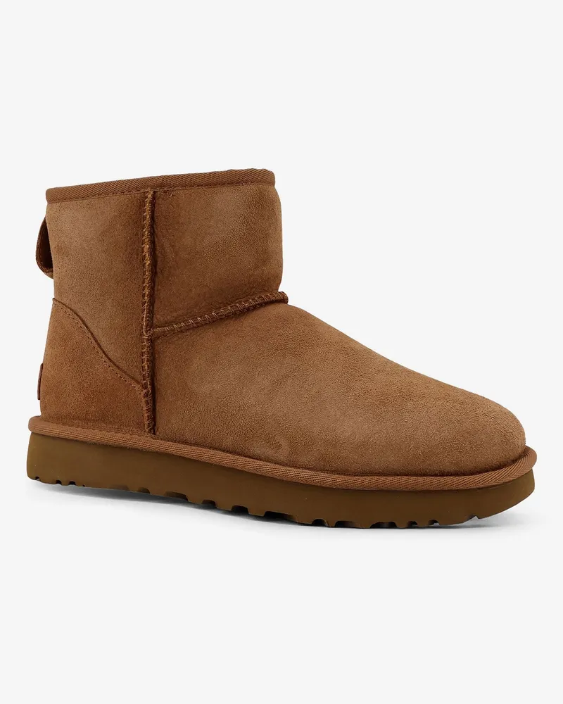 UGG Women's Ankle Boots Classic Mini Ii Brown Suede Brown