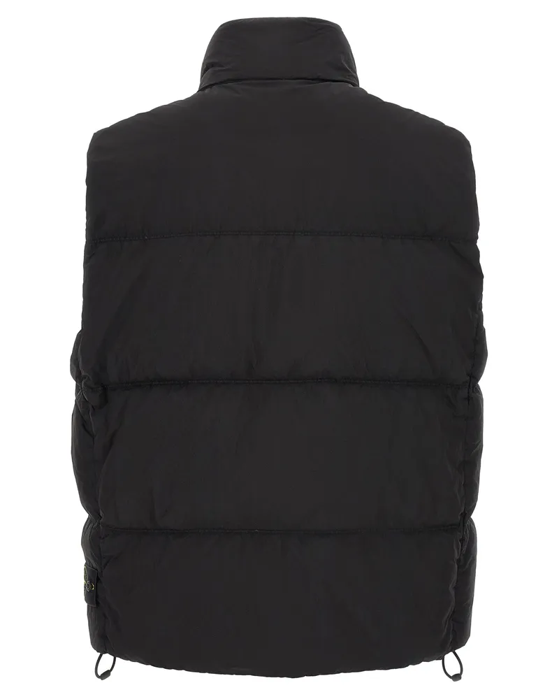 Stone Island Quilted Padded Polyamide Vest — Black Black