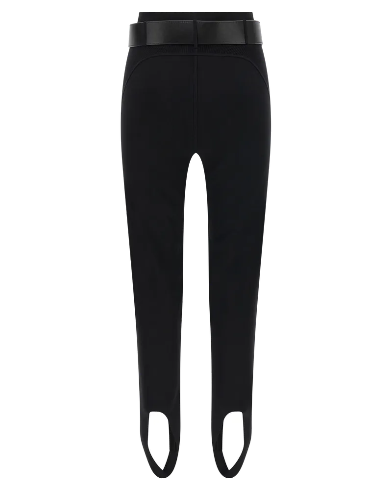 Self-Portrait Women's Black Viscose Leggings Clothing Black