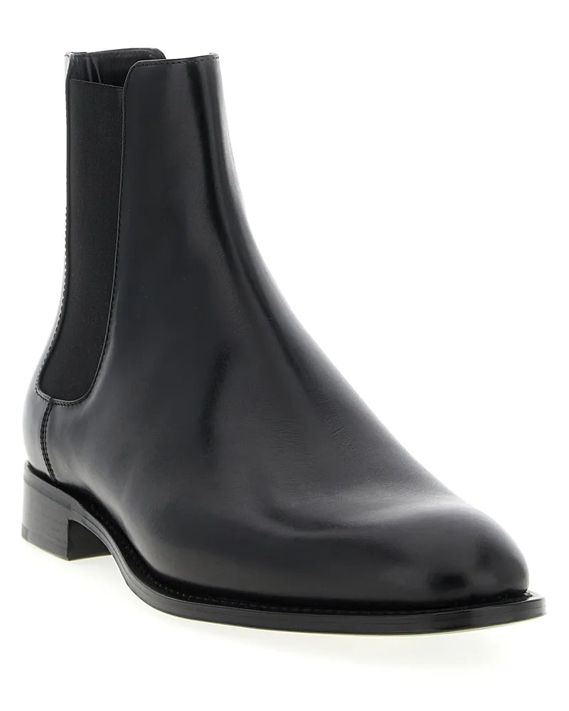 Saint Laurent Adrien Ankle Boot — Black Black