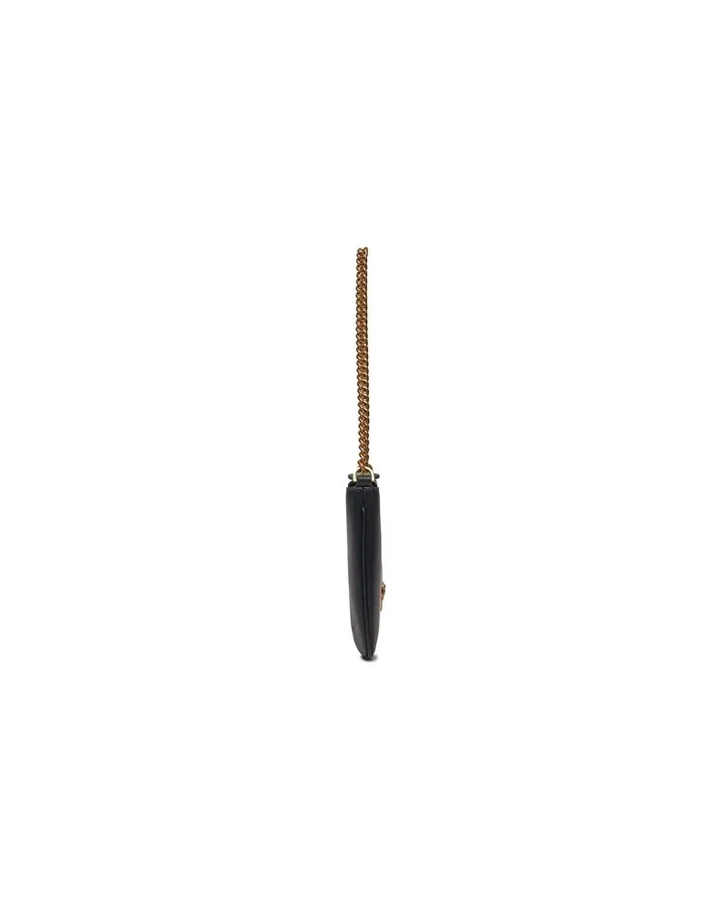 Pinko Leather Clutch — Black Black