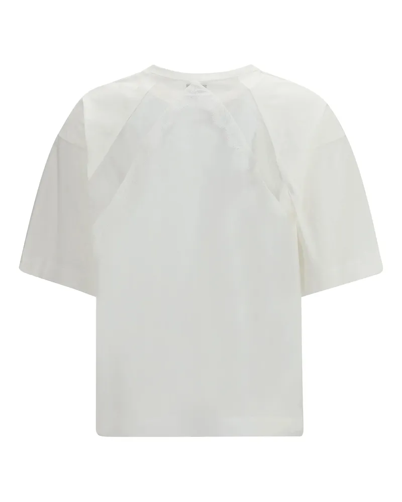 Pinko Women's Stephanie T-Shirt Bianco-Biancaneve Cotton; Polyester T-Shirts And Polos White