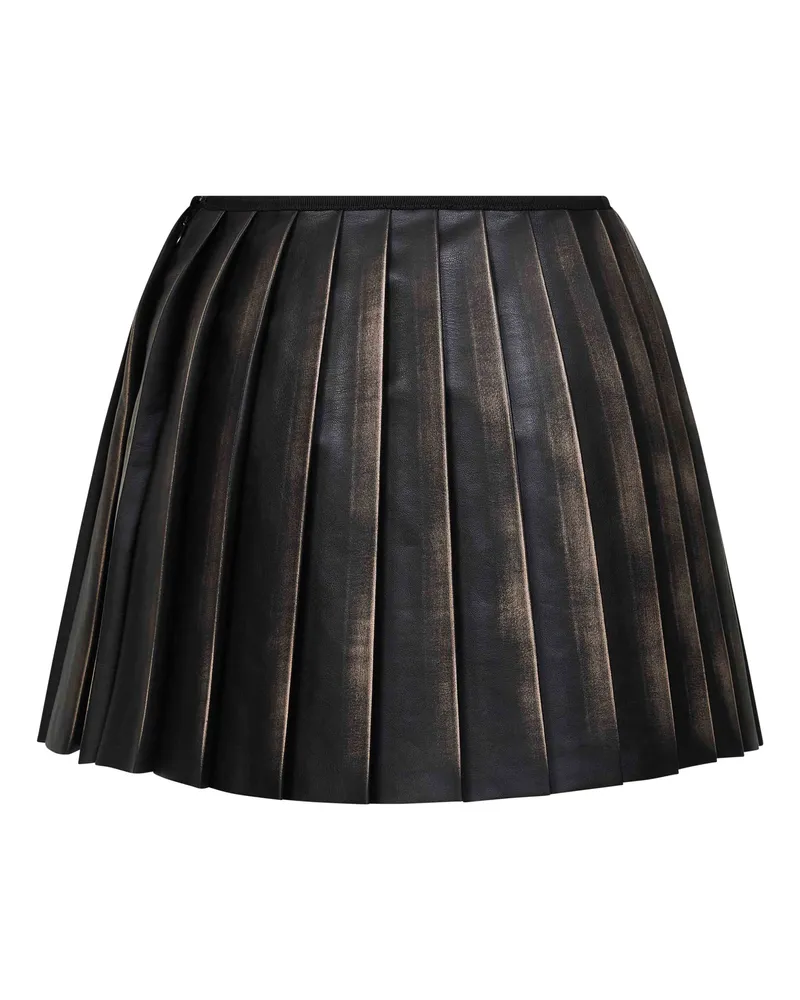 Diesel Pleated Polyester Skirt — Brown Brown