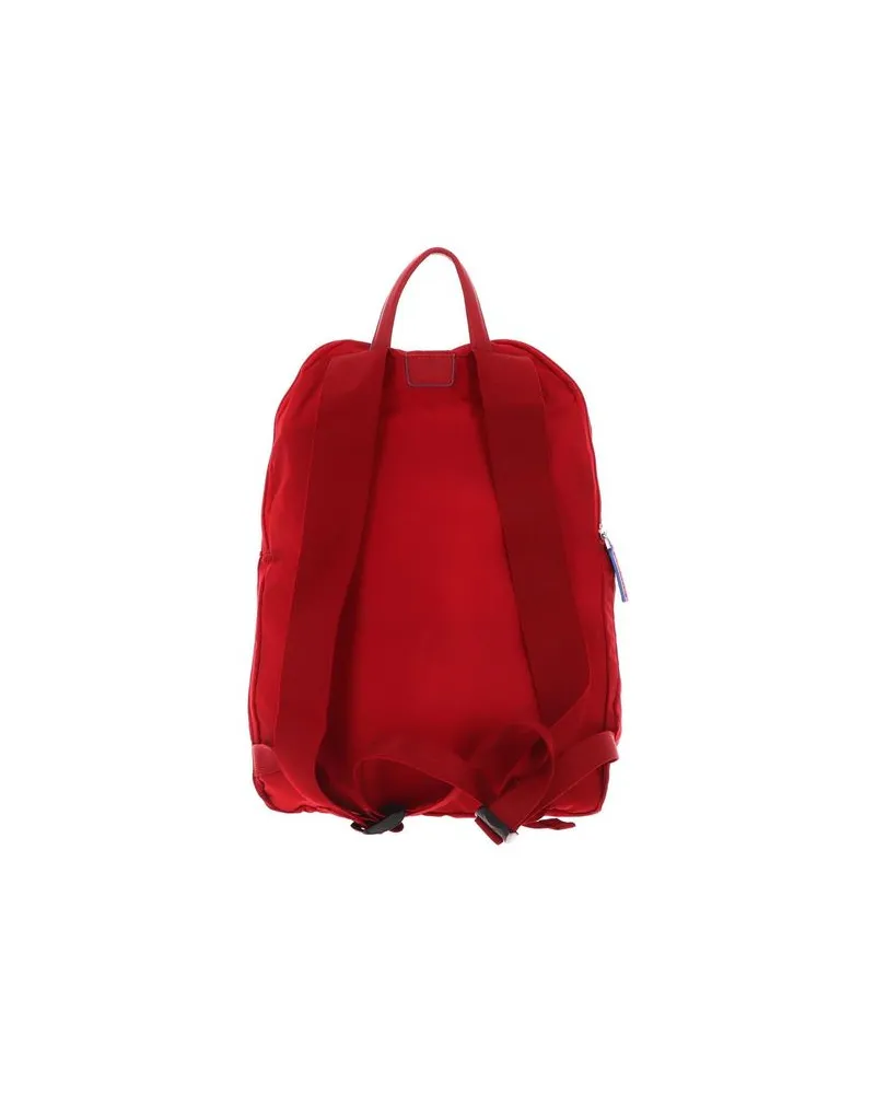 Piquadro Men's Backpack Red Recycled Nylon Red