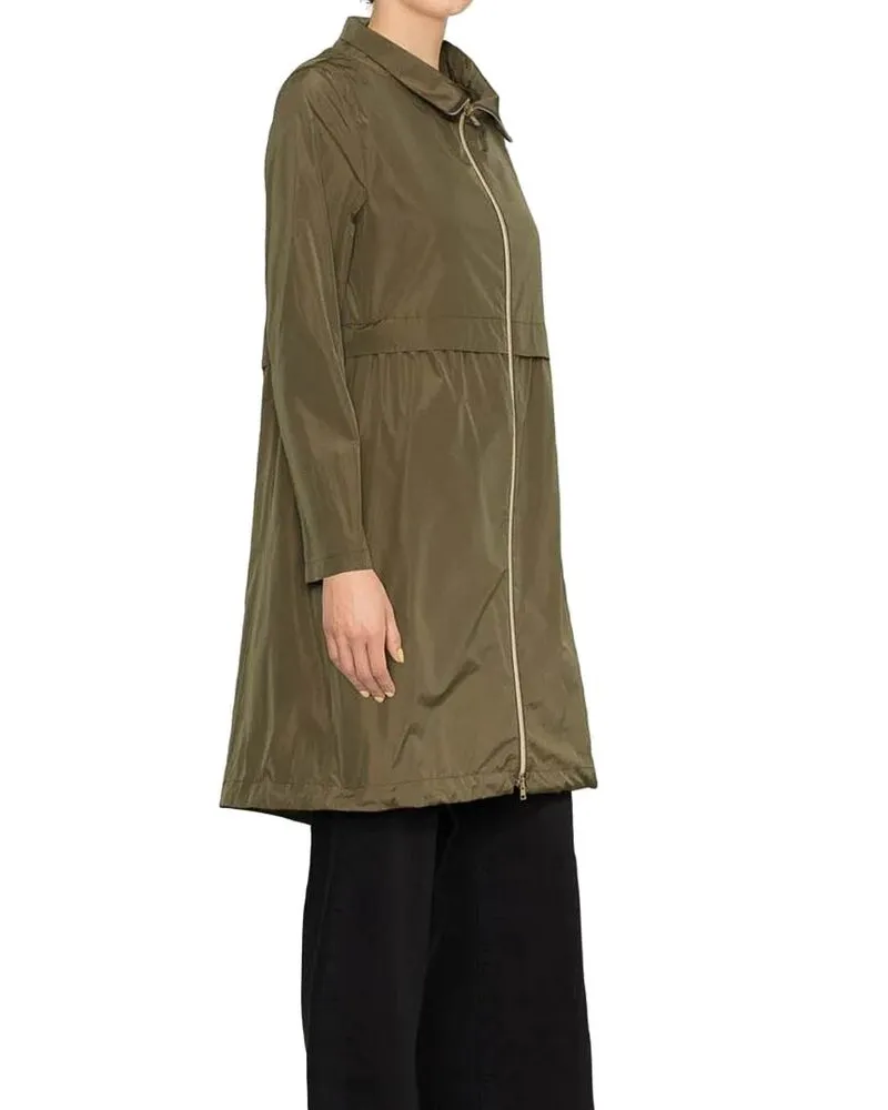 Herno Women's Bicolor Polyester Coat Clothing Brown
