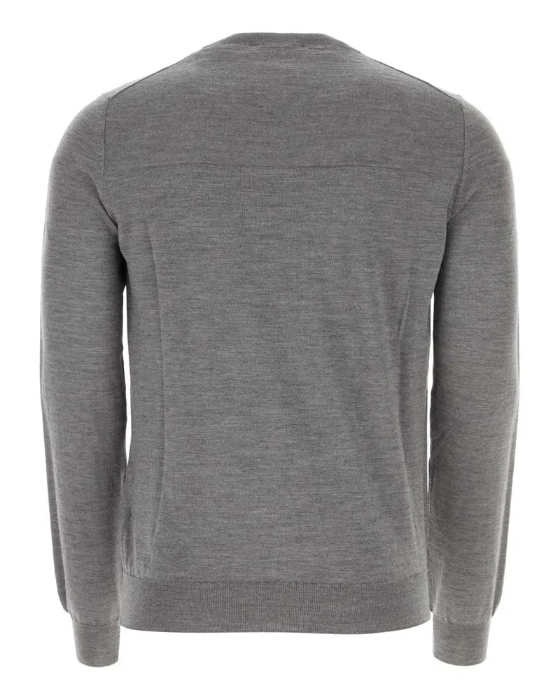 Jil Sander Men's Grey Wool Sweater 025 Exterior: Virgin Maglieria Gray
