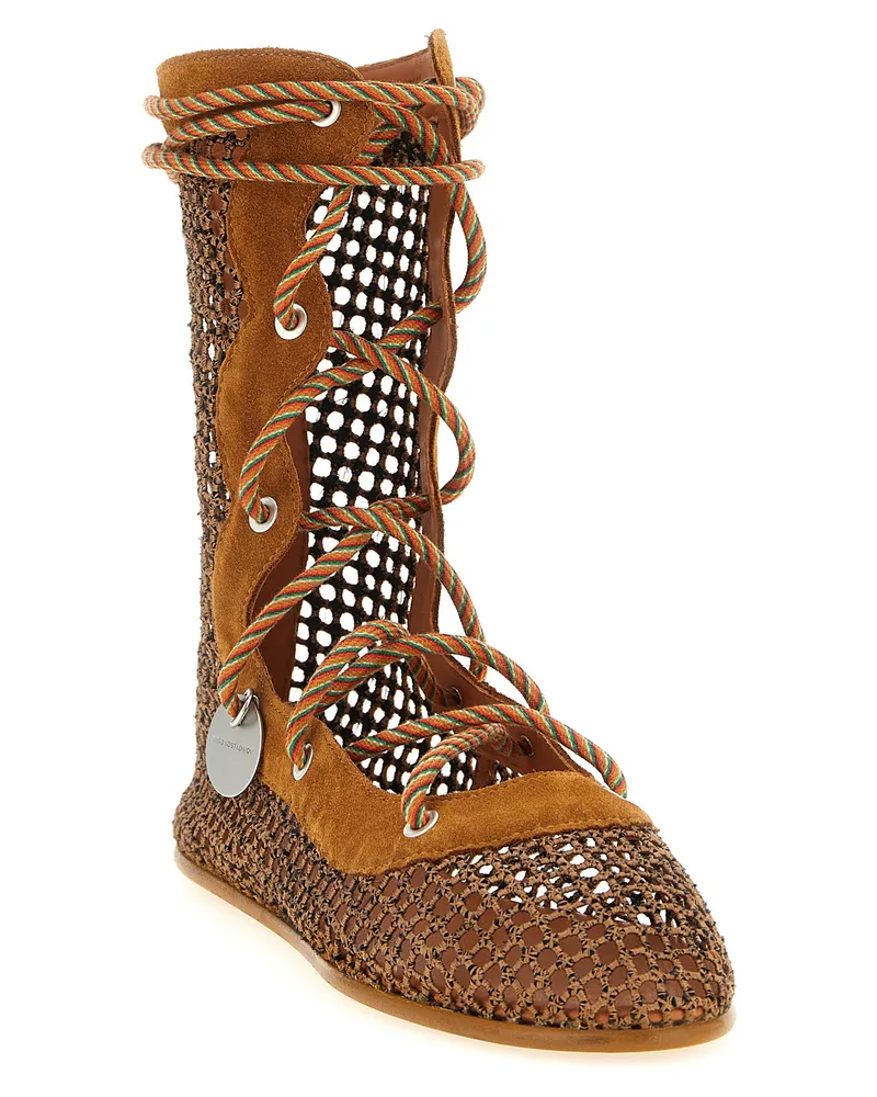 KIKO KOSTADINOV Reticella Ankle Boots — Brown Brown