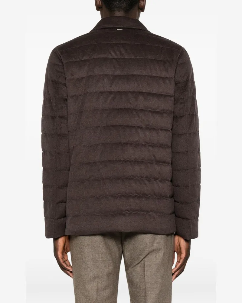 Herno Quilted Down Jacket — Brown Brown
