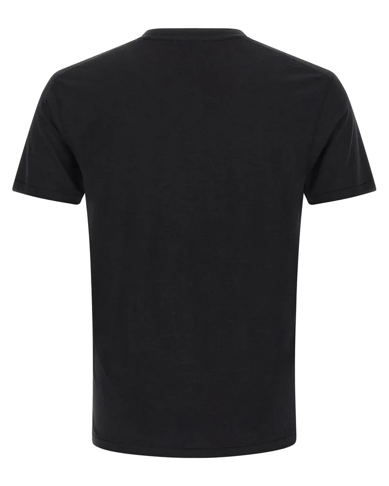 Tom Ford Logo-Embroidered T-Shirt — Black Black