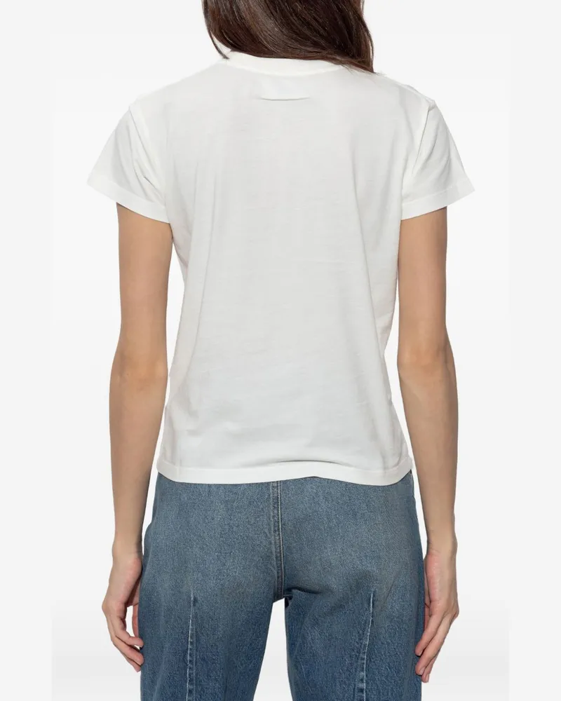 Maison Margiela Logo-Print T-Shirt — White White