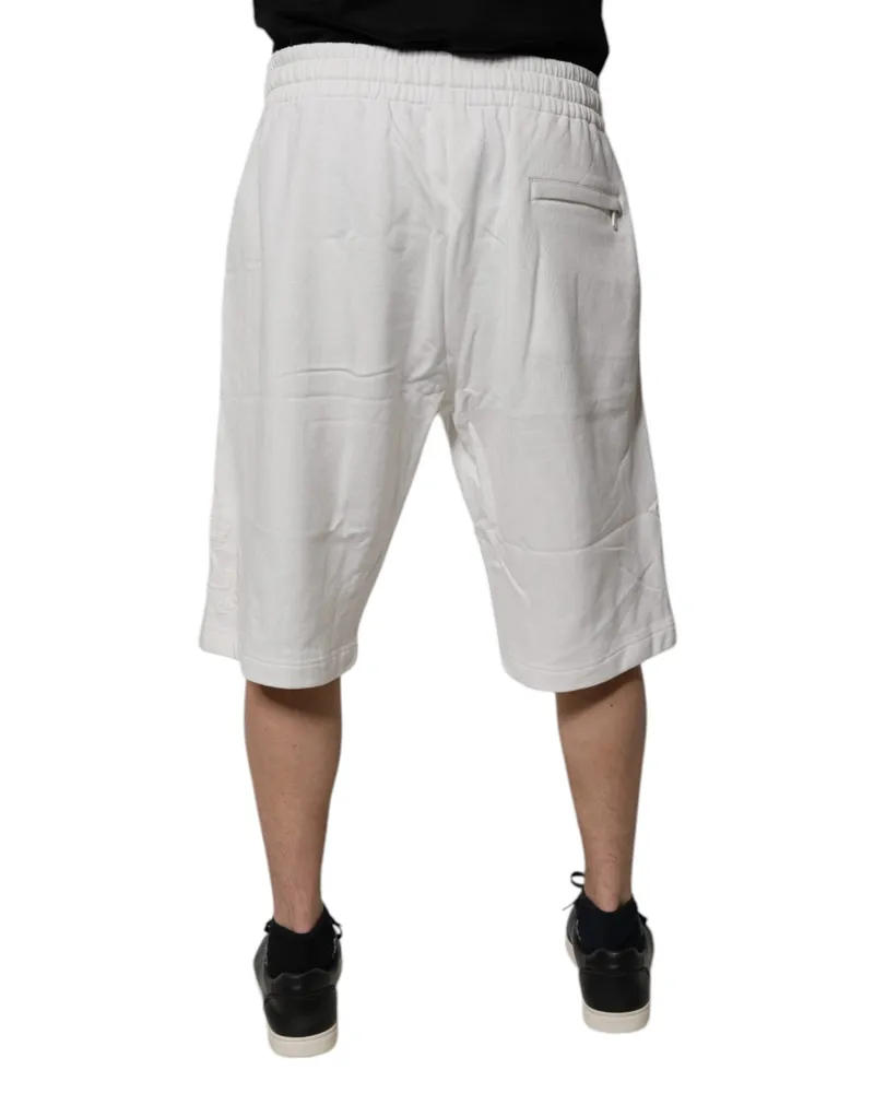 Dolce & Gabbana Cotton Sweatshorts Bermuda Shorts — White White