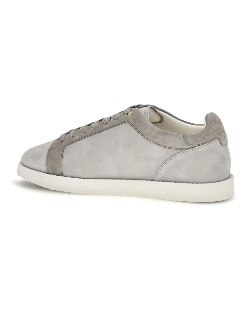 Brunello Cucinelli Men's Suede Sneakers Grey Trainers Gray