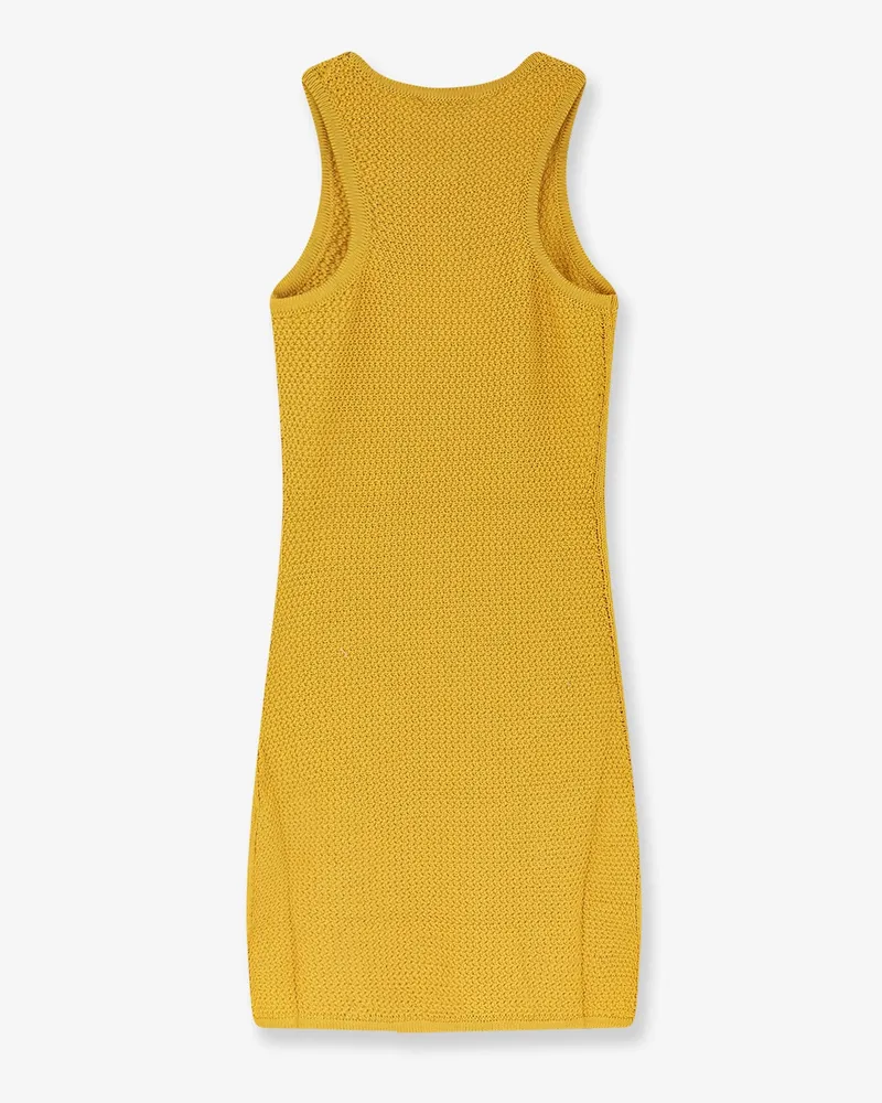 Laneus Women's Cotton Dress Yellow Yellow