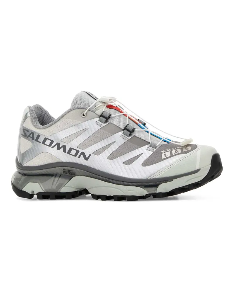 Salomon Unisex Grey Fabric Xt-4 Sneakers Sharkskin-Dawn Blue-Metal Sharkskin/dawn Blue/metal Gray