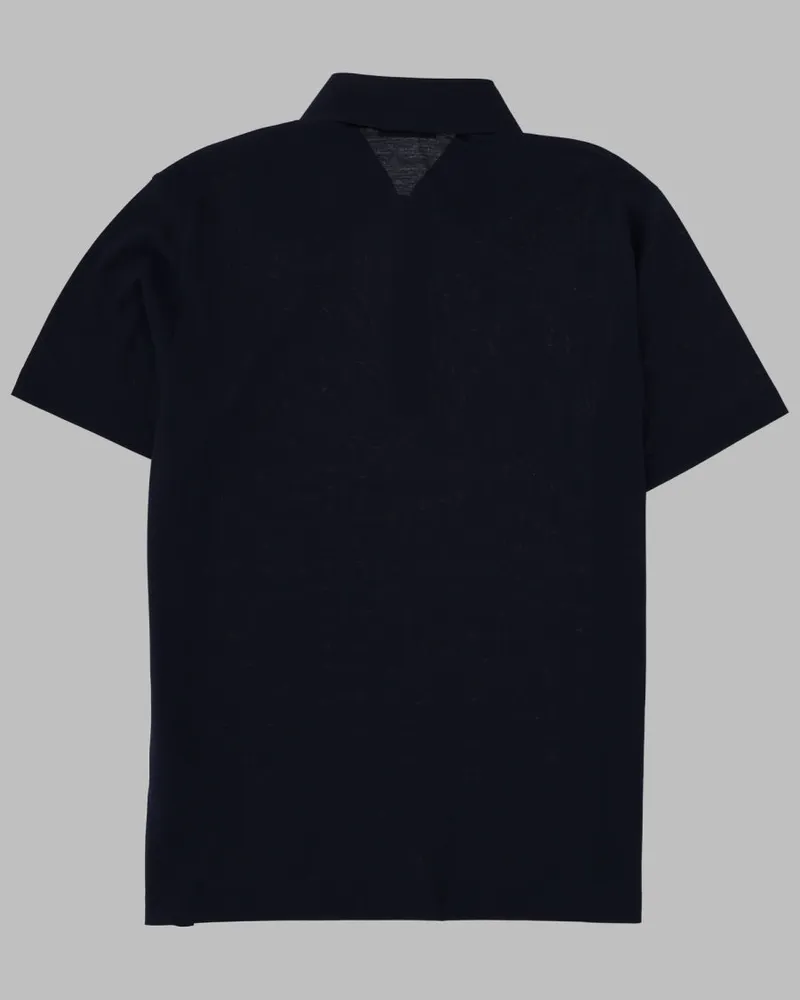 Herno Cotton Polo Shirt — Blue Blue