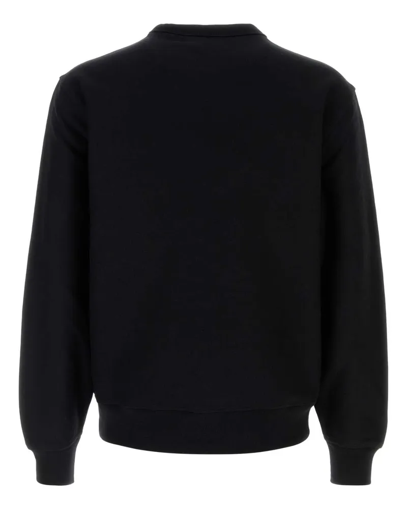 Burberry Men's Black Cotton Blend Sweatshirt Coal Exterior: Polyester Felpe Black