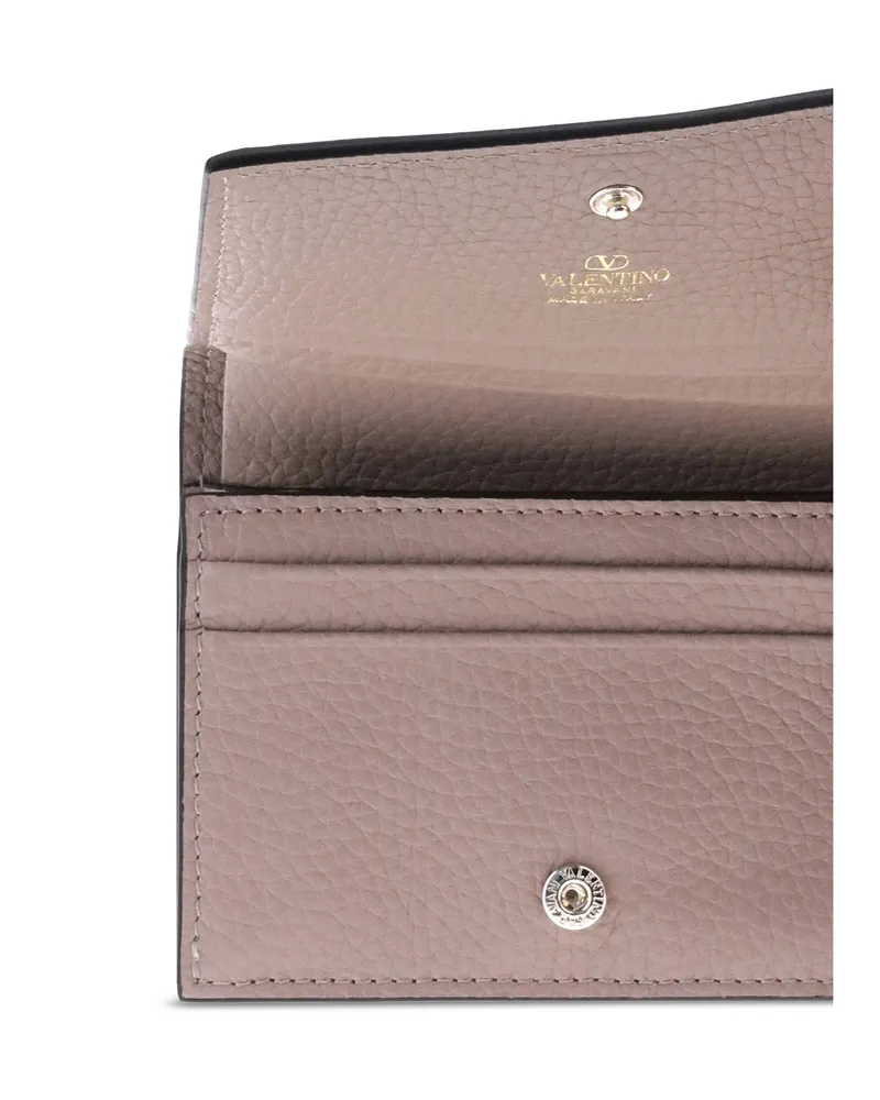 Valentino Garavani Women's Rockstud Wallet Poudre Calf Leather Bos Taurus Pink